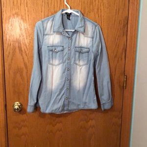 Long sleeve jean shirt